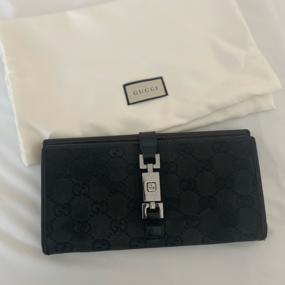 Gucci Black Jackie Long Wallet